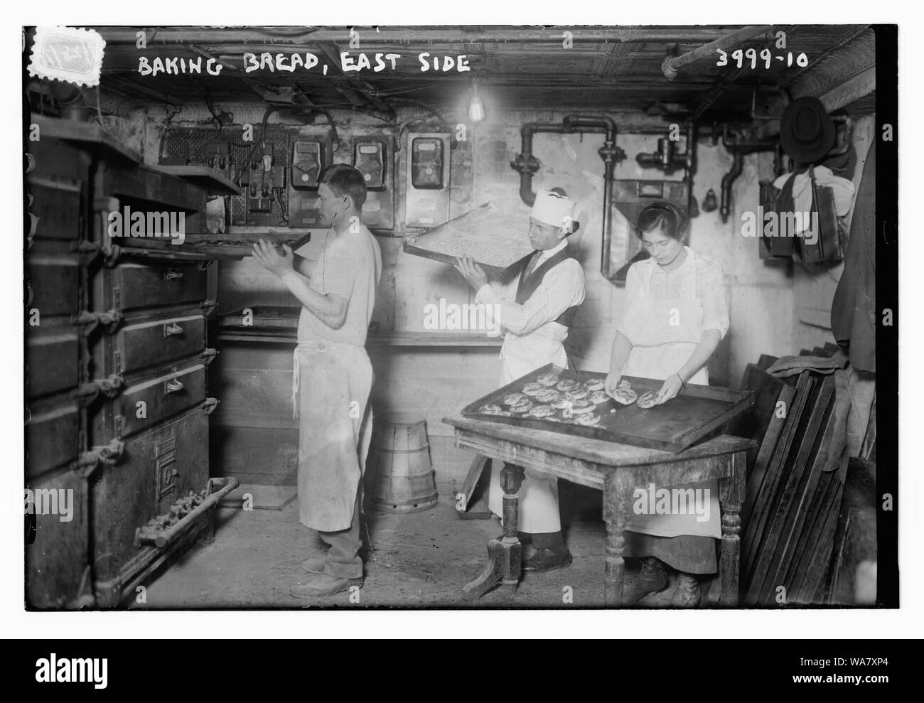 Baking bread, east side Stock Photo Alamy