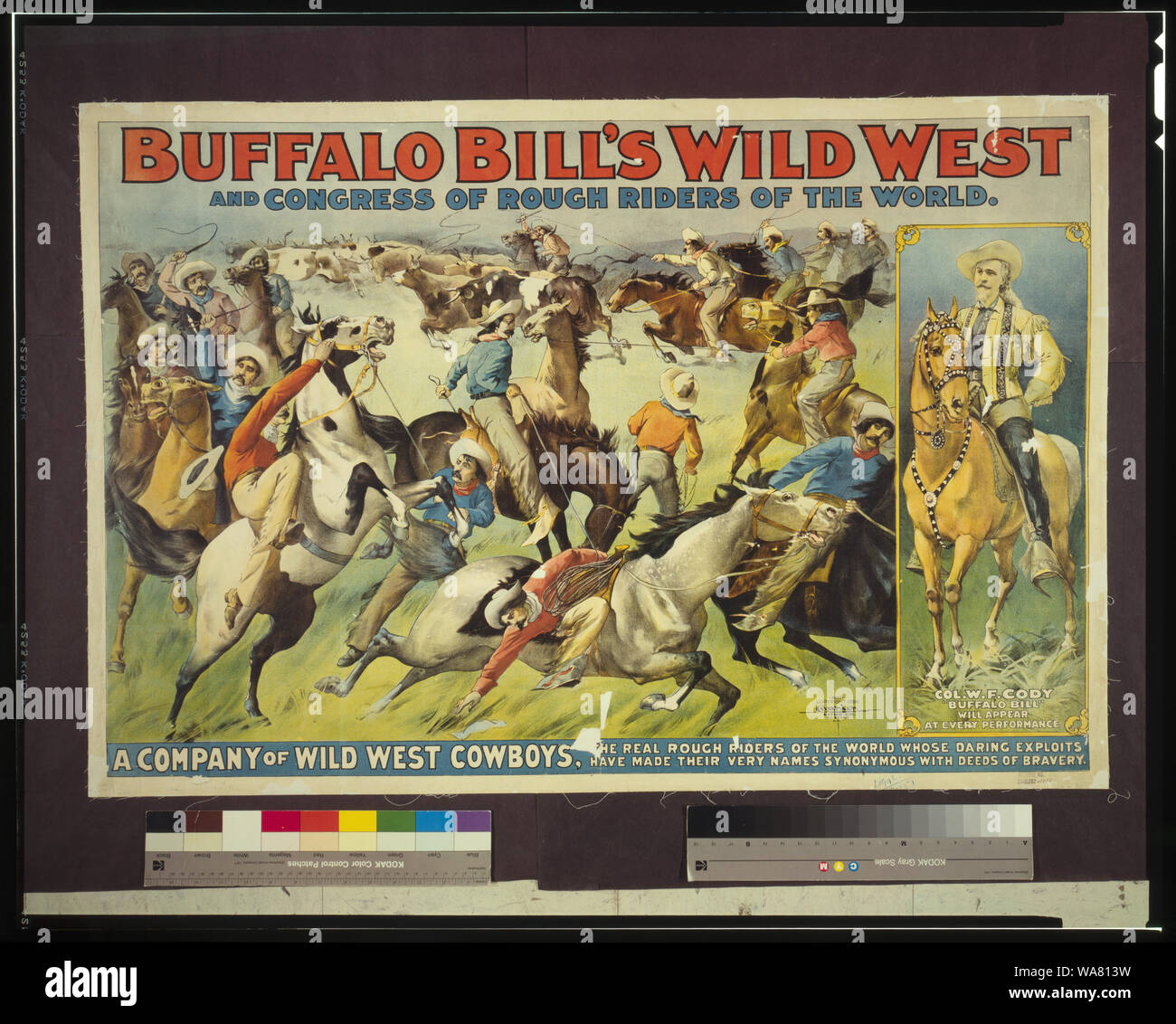 Buffalo bill wild west show poster hi-res stock photography and images ...