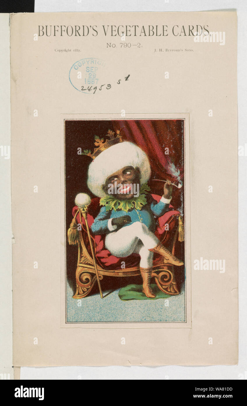 Bufford's vegetable cards, no. 790-2 [cotton] / Bufford. Stock Photo