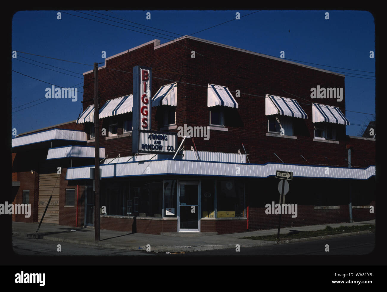 Buildings Awning Co., Peoria, Illinois Stock Photo Alamy