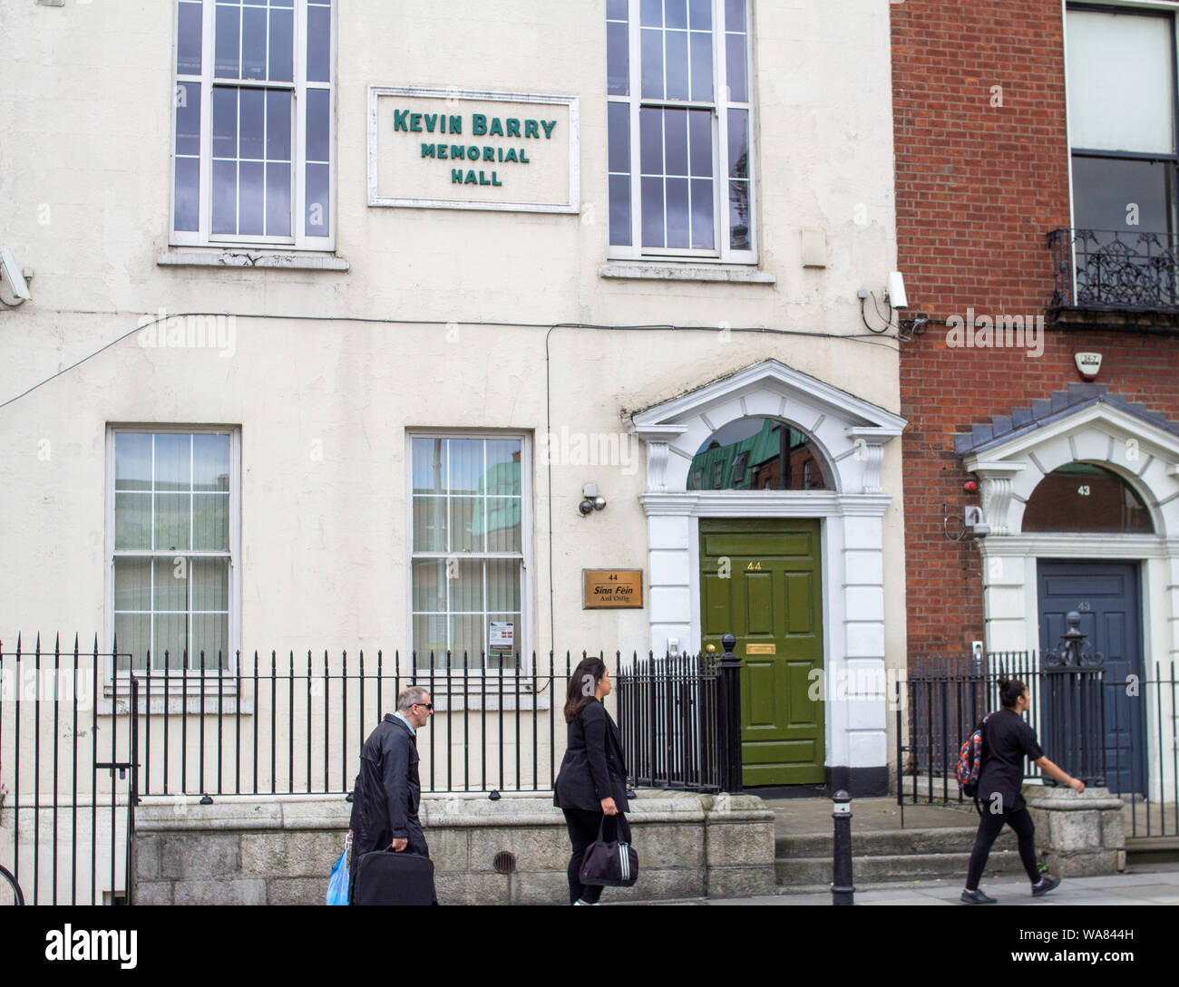 The offices of Sinn fein, the Irish political party in Kevin Barry House,Parnell Square, Dublin., Ireland. Stock Photo