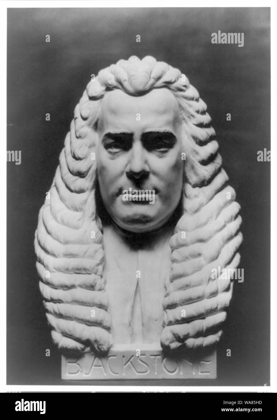 Bust of Sir William Blackstone by Marius Azzi Stock Photo Alamy
