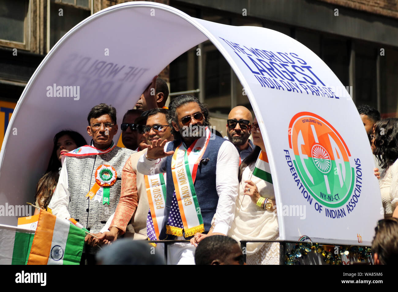 Indian Day Parade, New York, USA Stock Photo