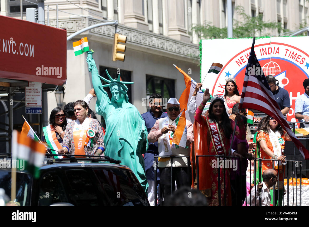 Indian Day Parade, New York, USA Stock Photo Alamy