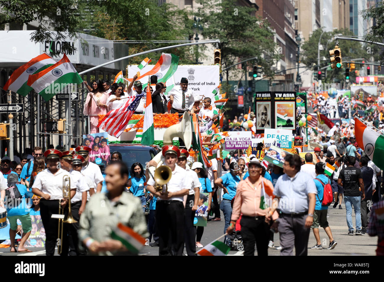 Indian Day Parade, New York, USA Stock Photo Alamy