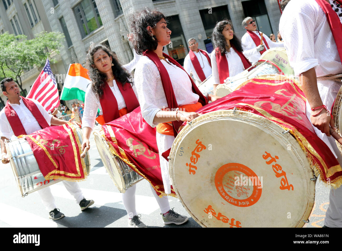 Indian Day Parade, New York, USA Stock Photo