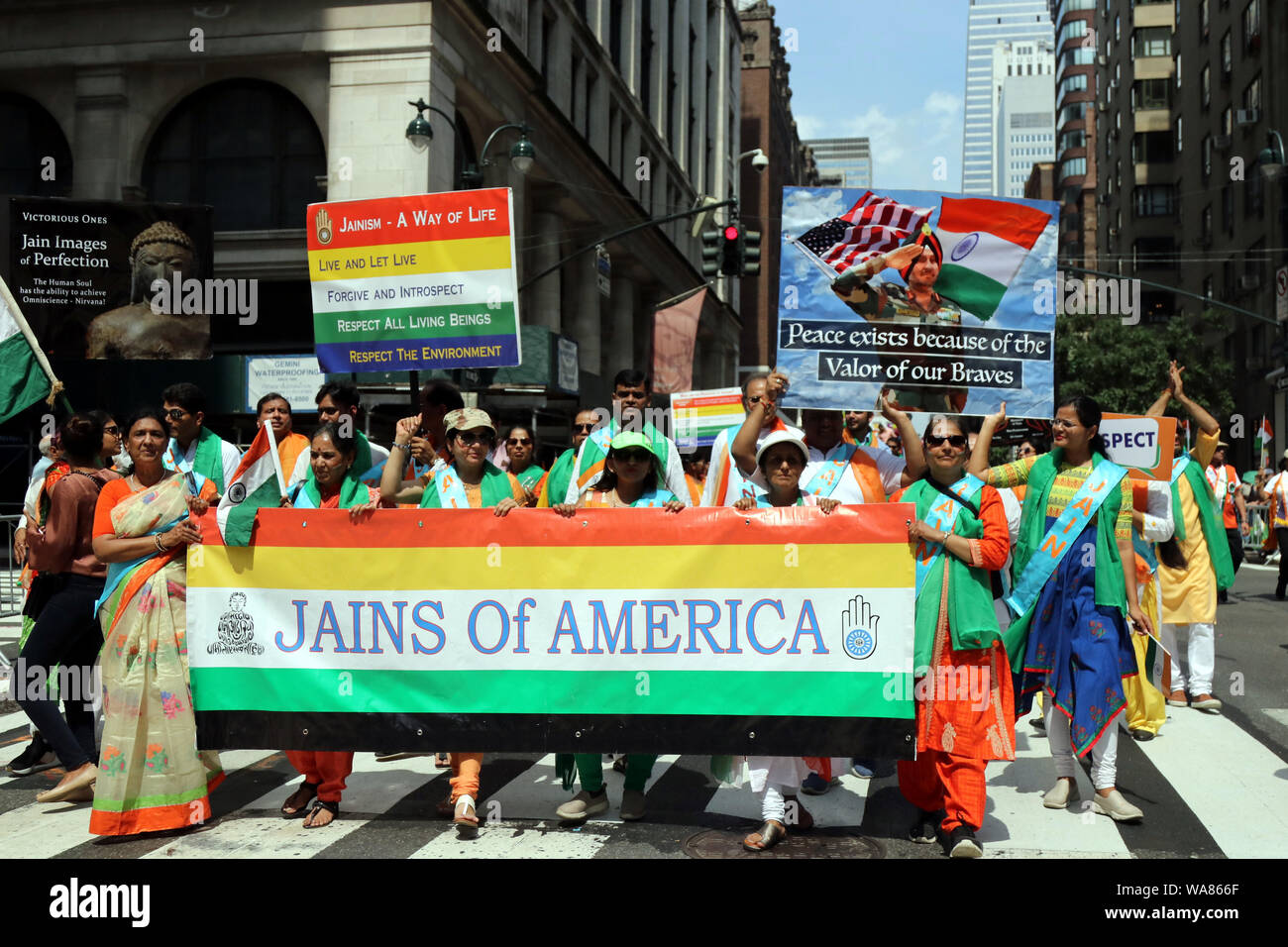 Indian Day Parade, New York, USA Stock Photo