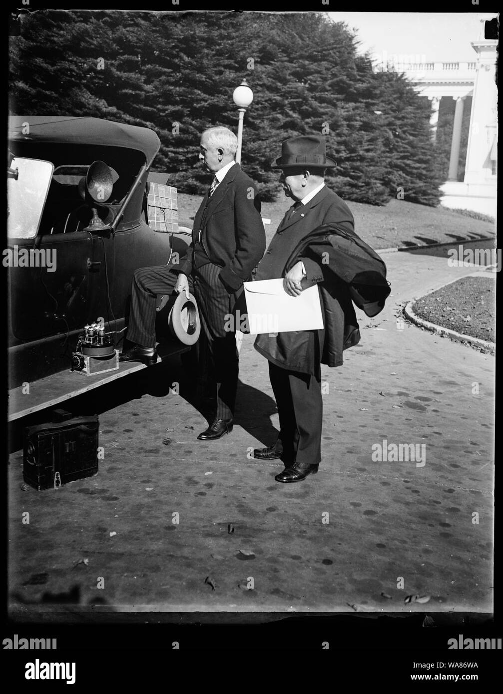 C. Bascom Slemp, Secy. to the Pres. with [...] Series game, Oct. 8th ...