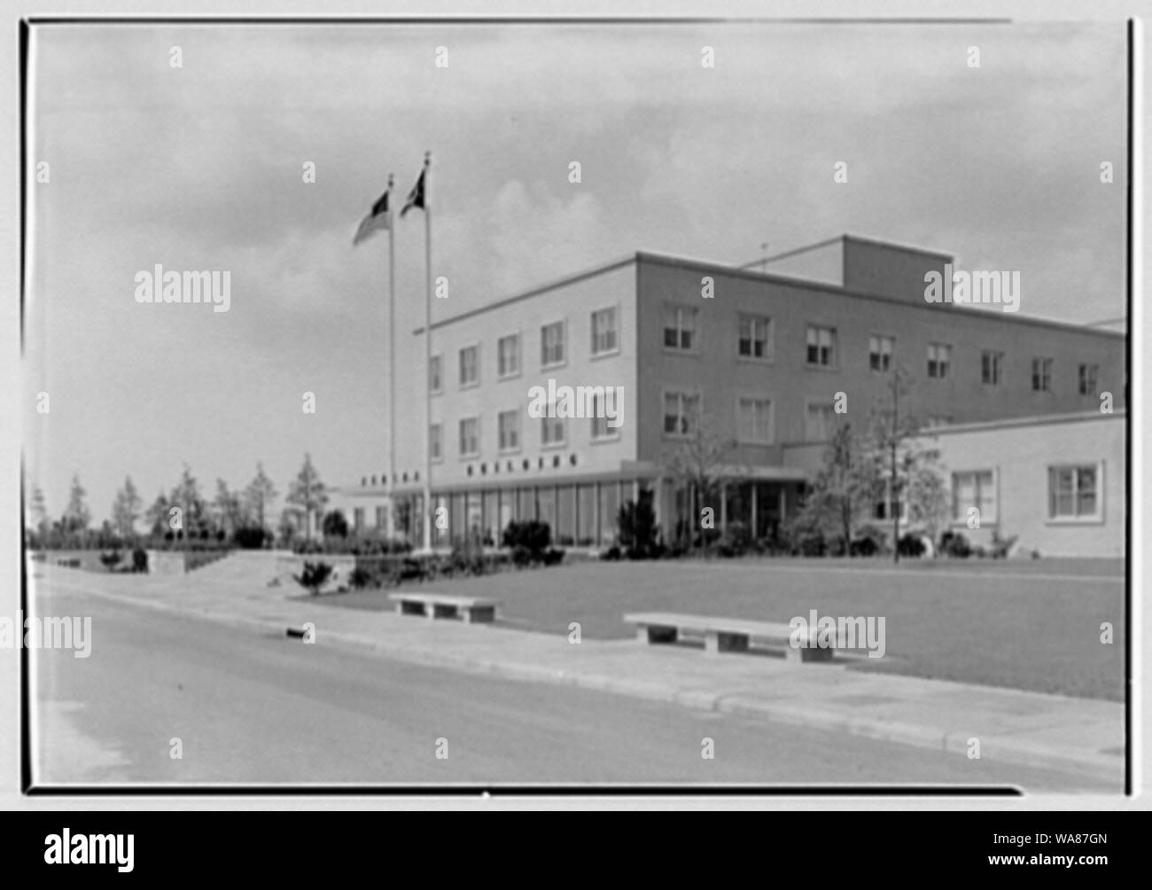 C.A.A. Federal Building, International Airport, New York City Stock ...
