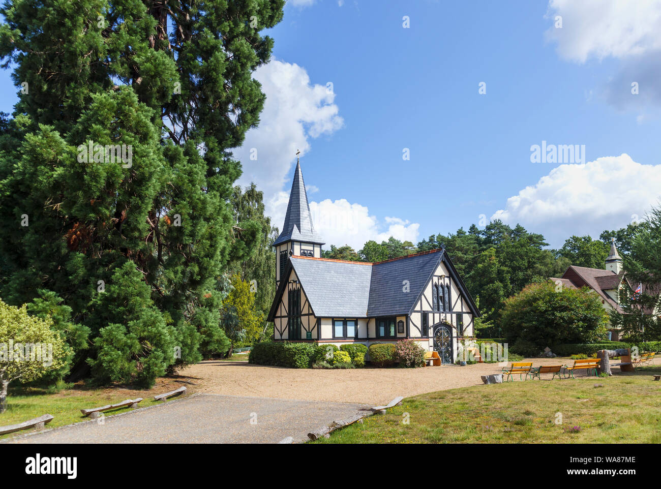 Exterior view of traditional Greek Orthodox Saint Edward Brotherhood