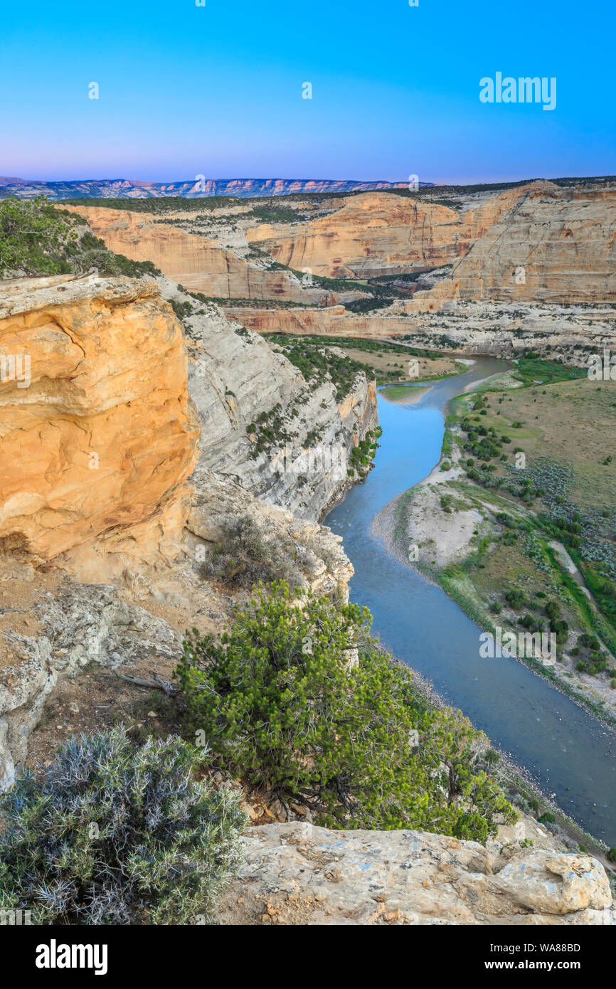 yampa river at wagon wheel point overlook in dinosaur national monument, colorado Stock Photo