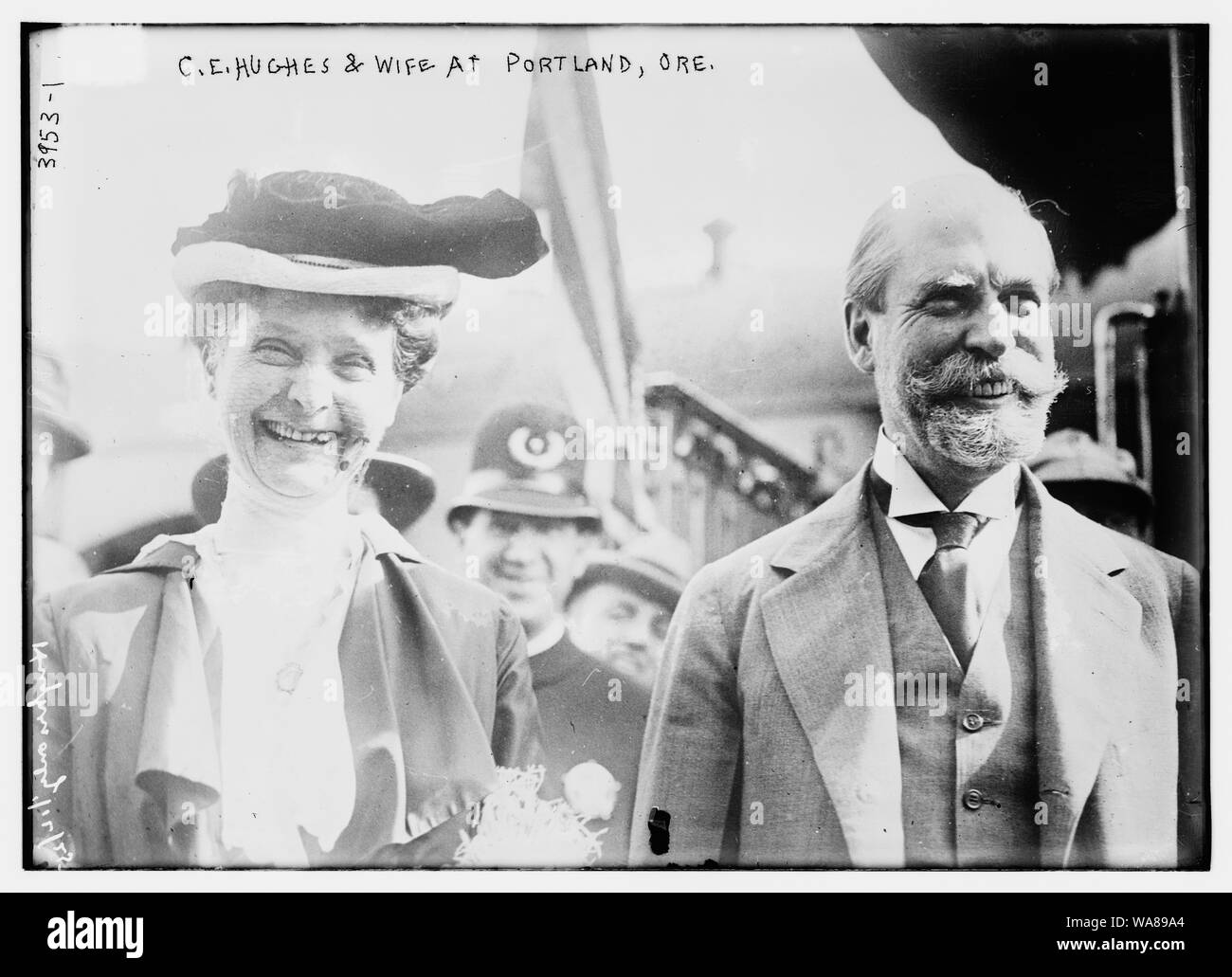 C.E. Hughes & wife at Portland, Ore Stock Photo - Alamy