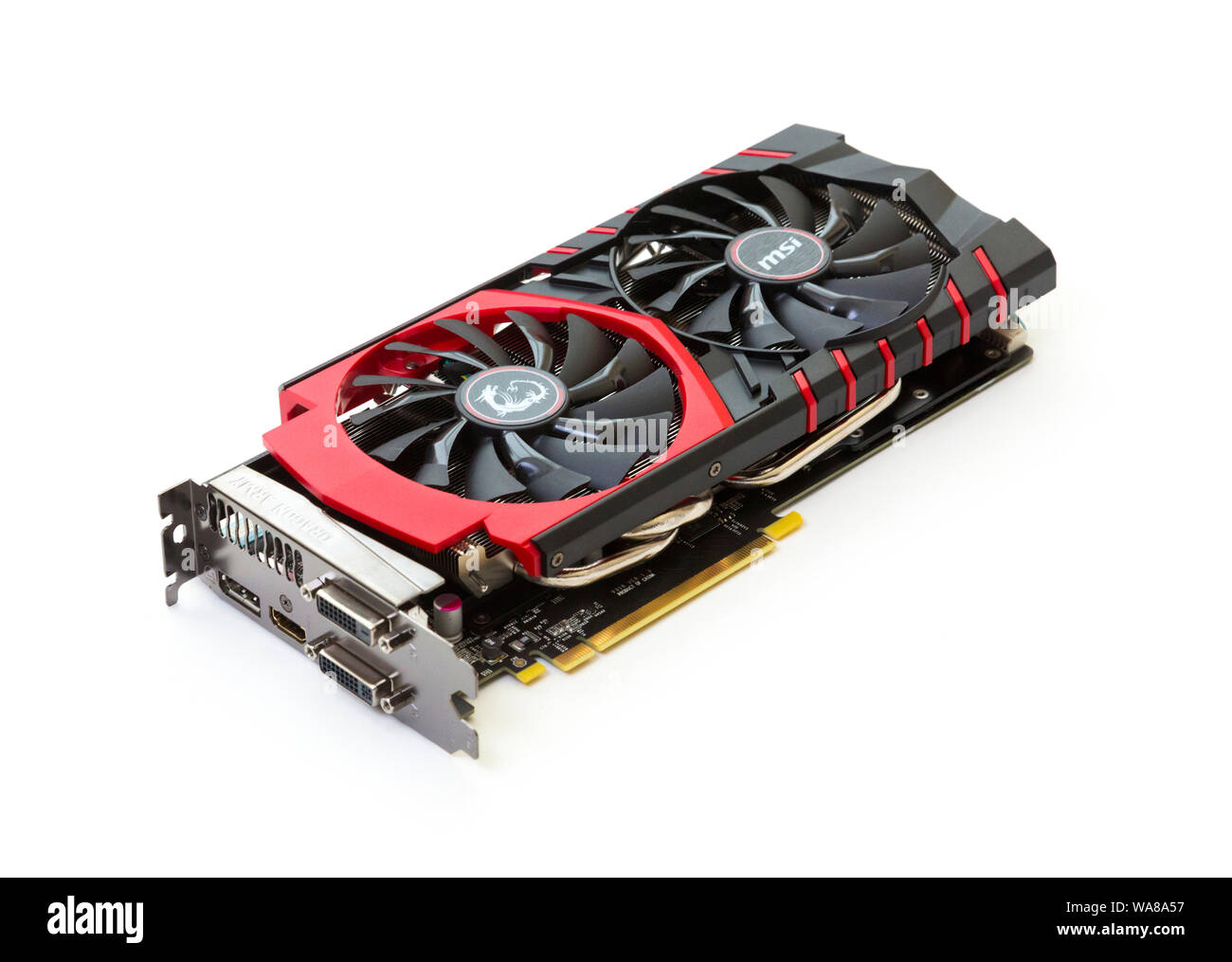 computer graphics card made by MSI Stock Photo