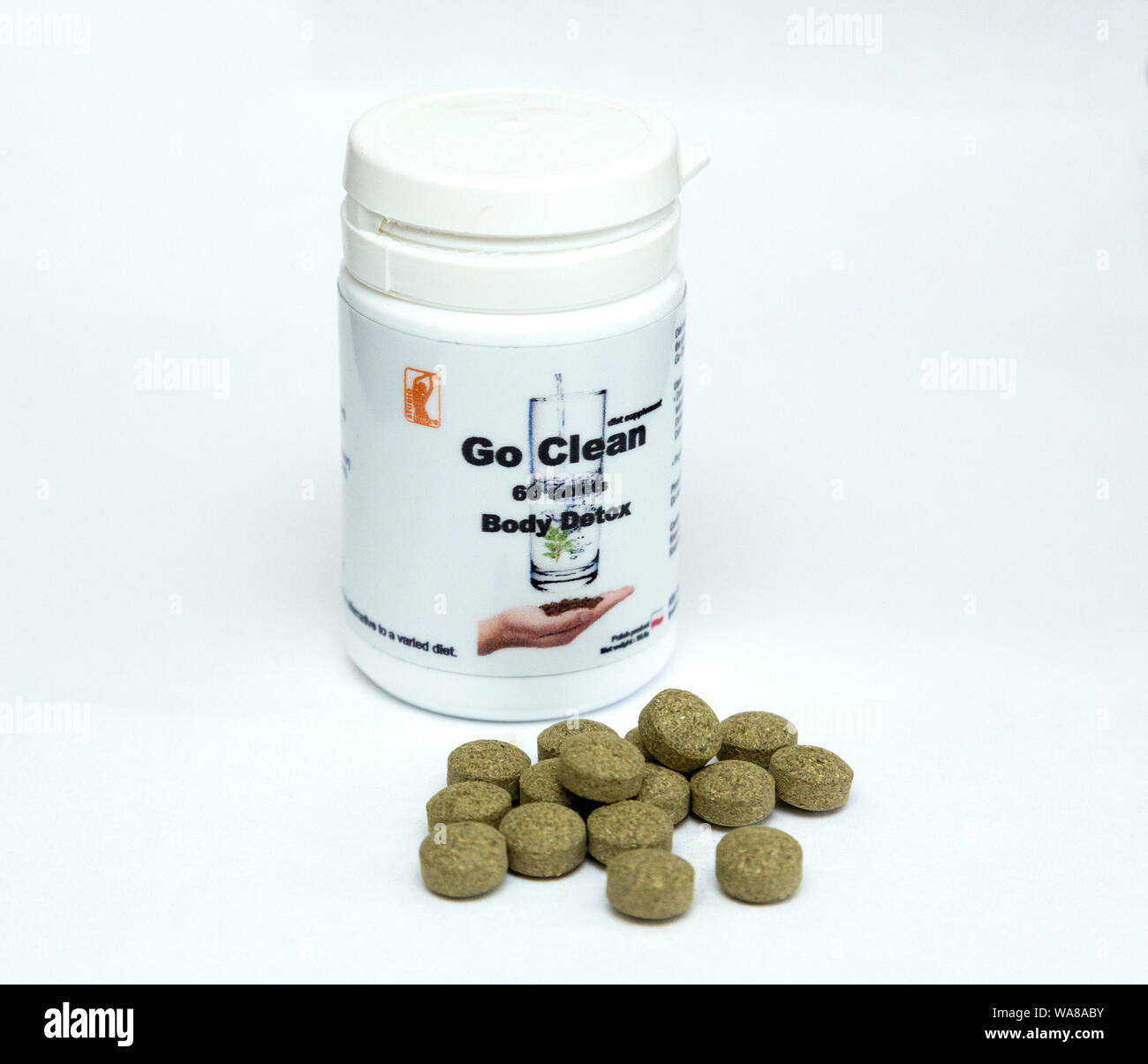 Go Clean Body Detox pills Stock Photo