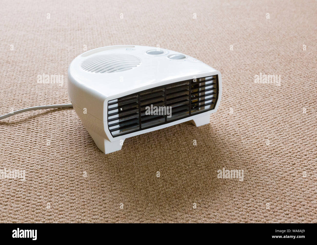 electric fan heater Stock Photo