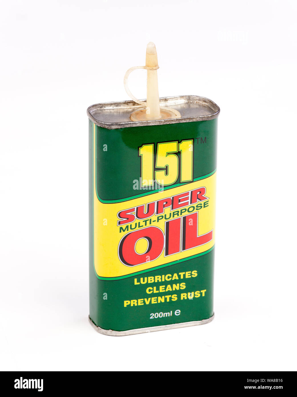 tin of oil Stock Photo