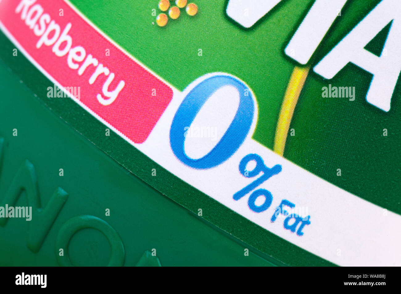 Low fat yoghurt label hires stock photography and images Alamy