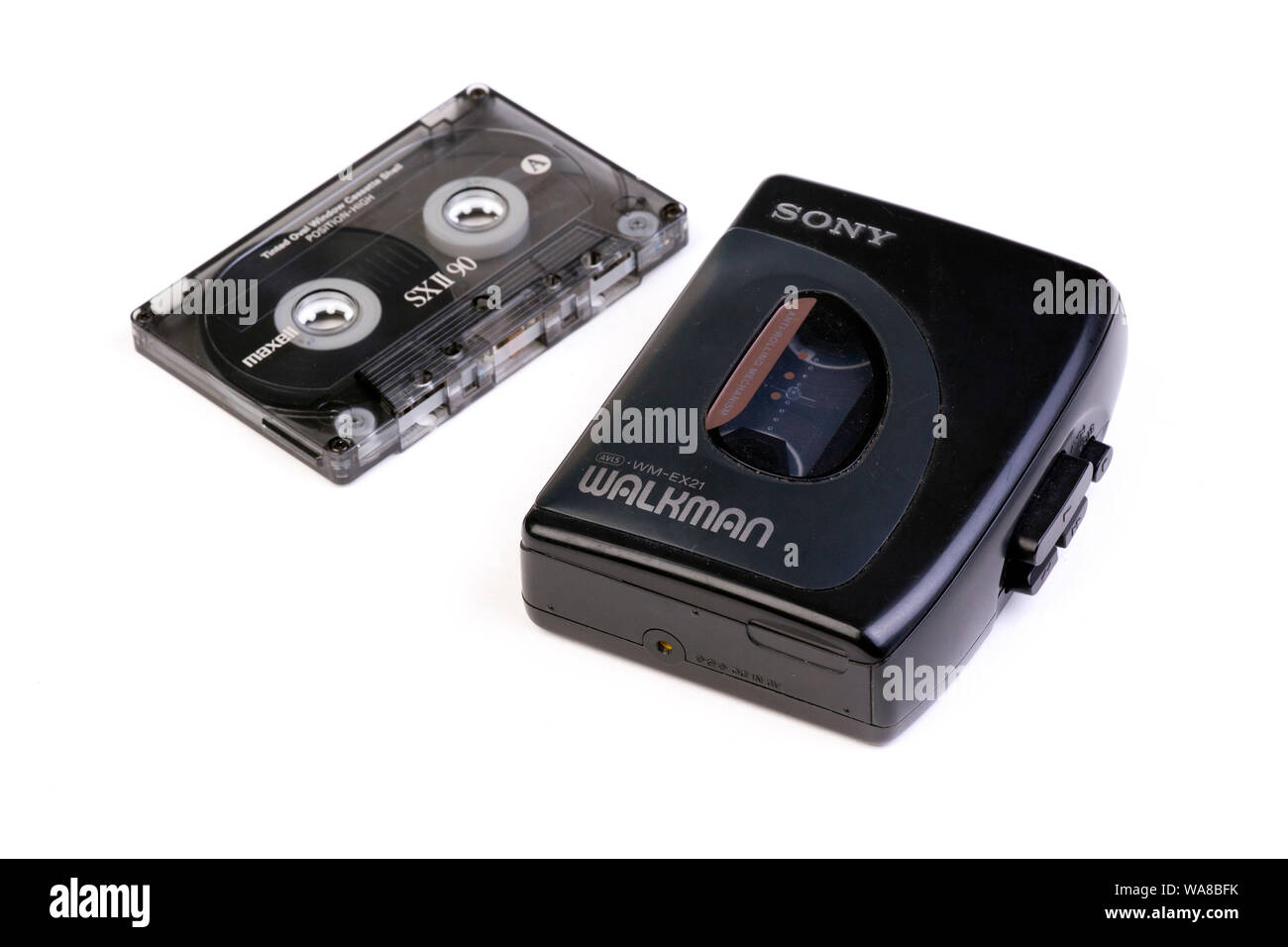 Sony Walkman with audio compact cassette Stock Photo