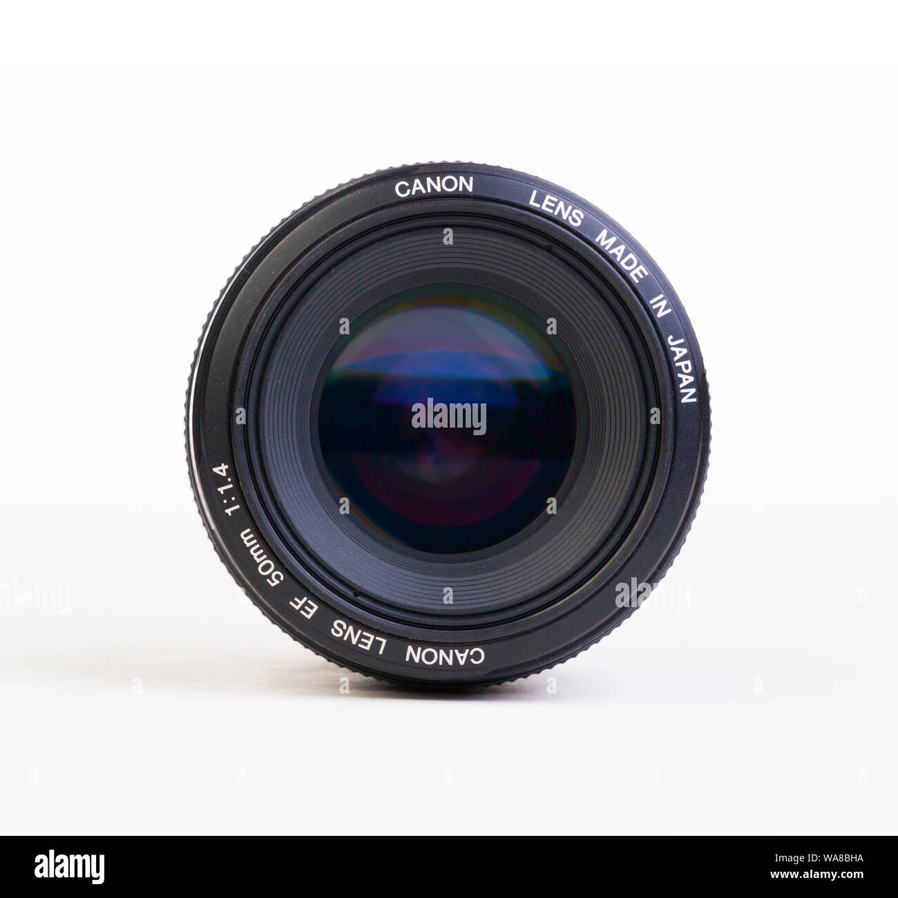 Canon camera lens 50mm Stock Photo