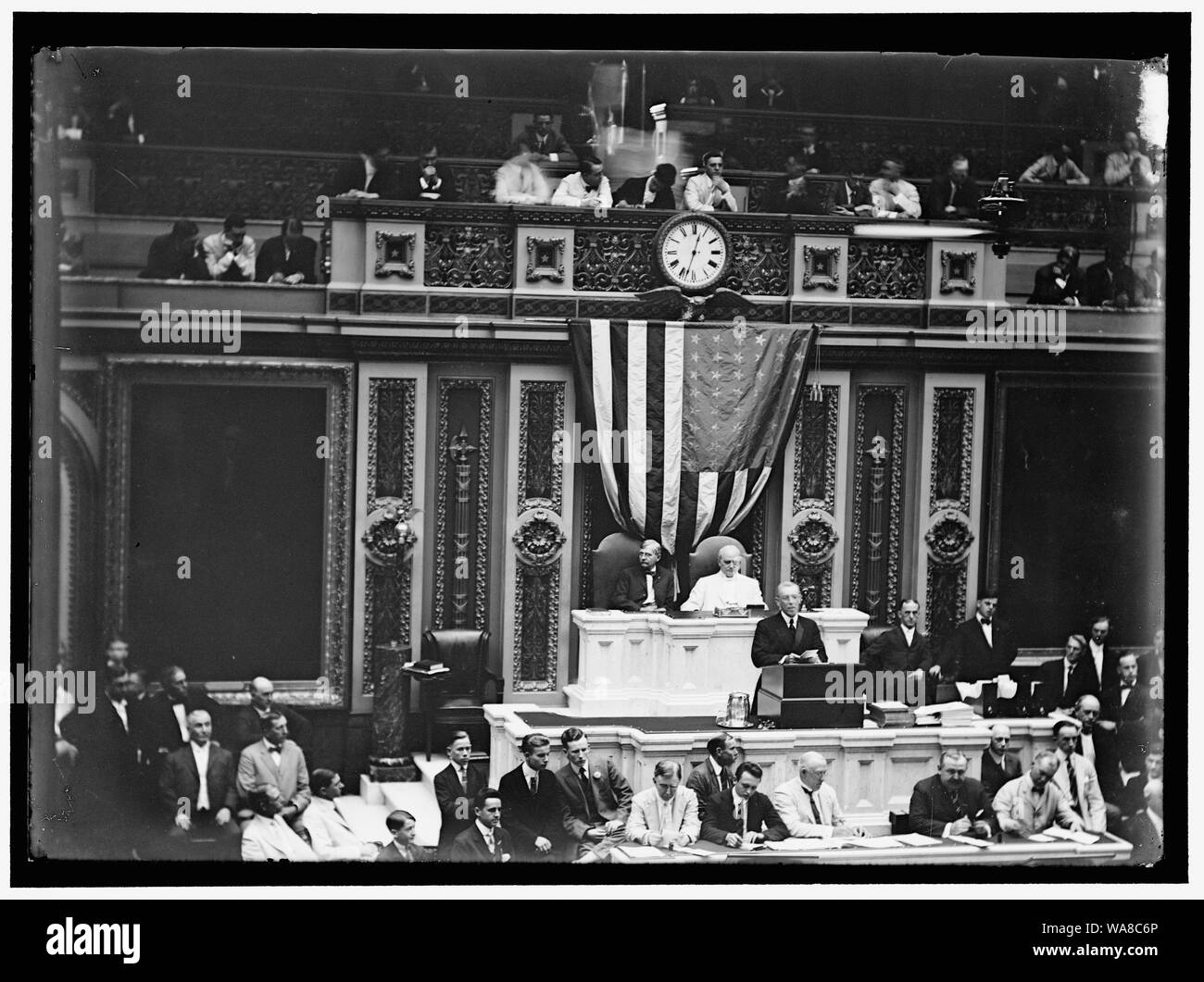 CONGRESS, WILSON BEFORE WAR TAX MESSAGE Stock Photo