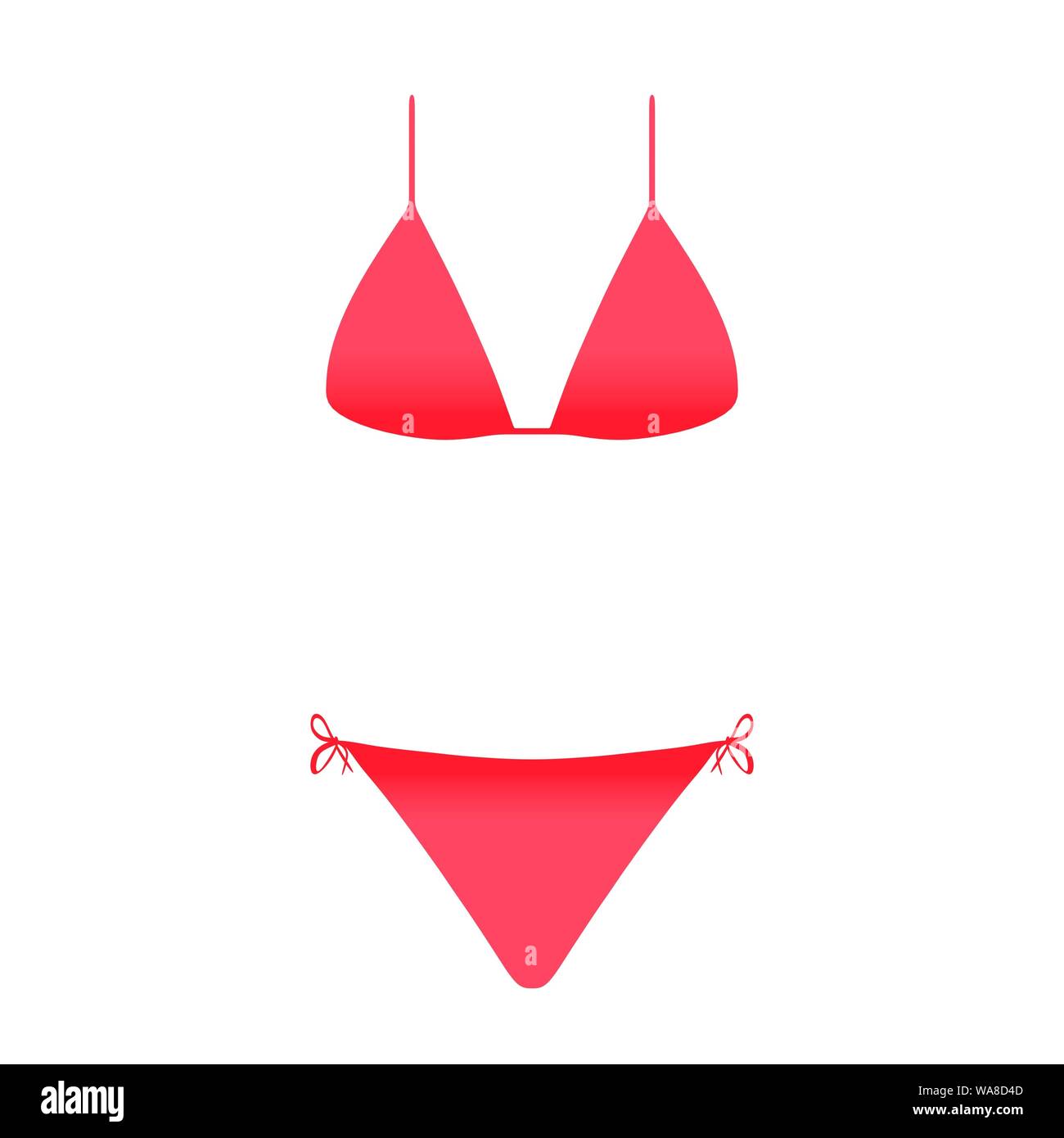 Pink and Red Bikini Emoji Stock Photo - Alamy