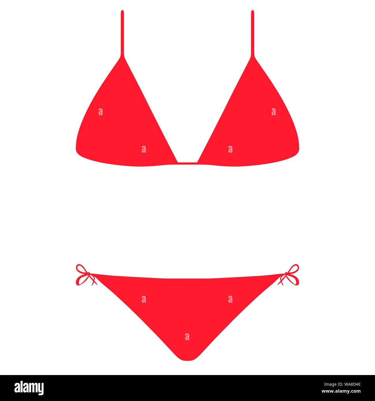 Red Bikini Emoji Stock Photo - Alamy