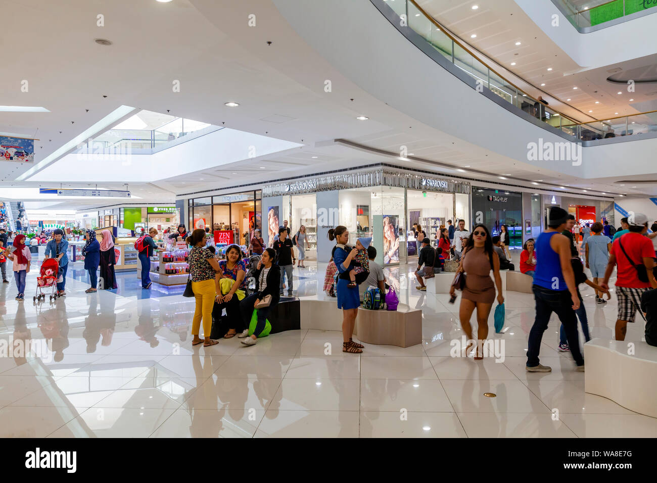 Exclusive Shops Inside The Mall Of Asia Shopping Mall, Manila, The Philippines Stock Photo