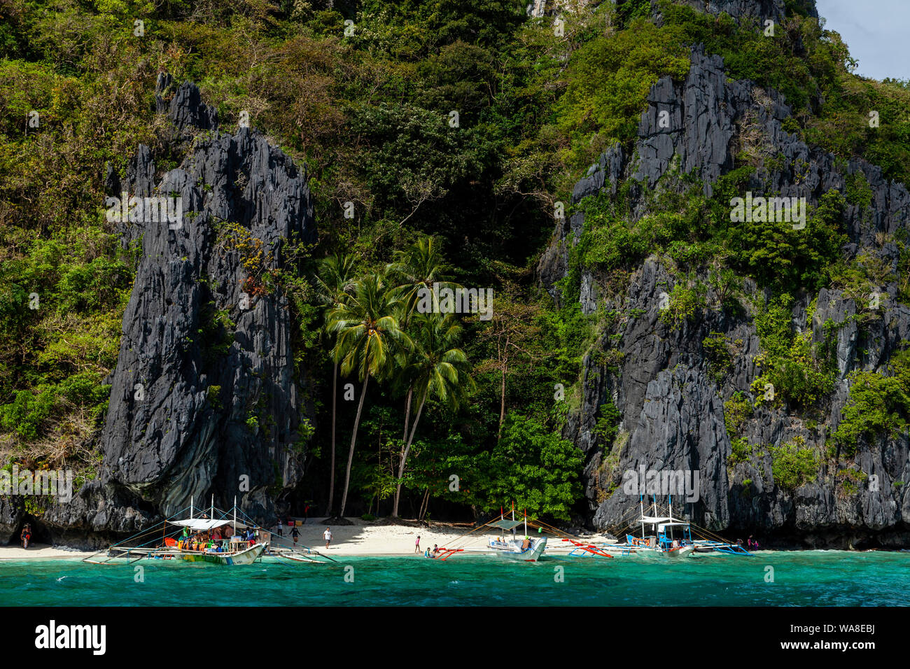 Entalula Beach, El Nido, Palawan, The Philippines Stock Photo Alamy
