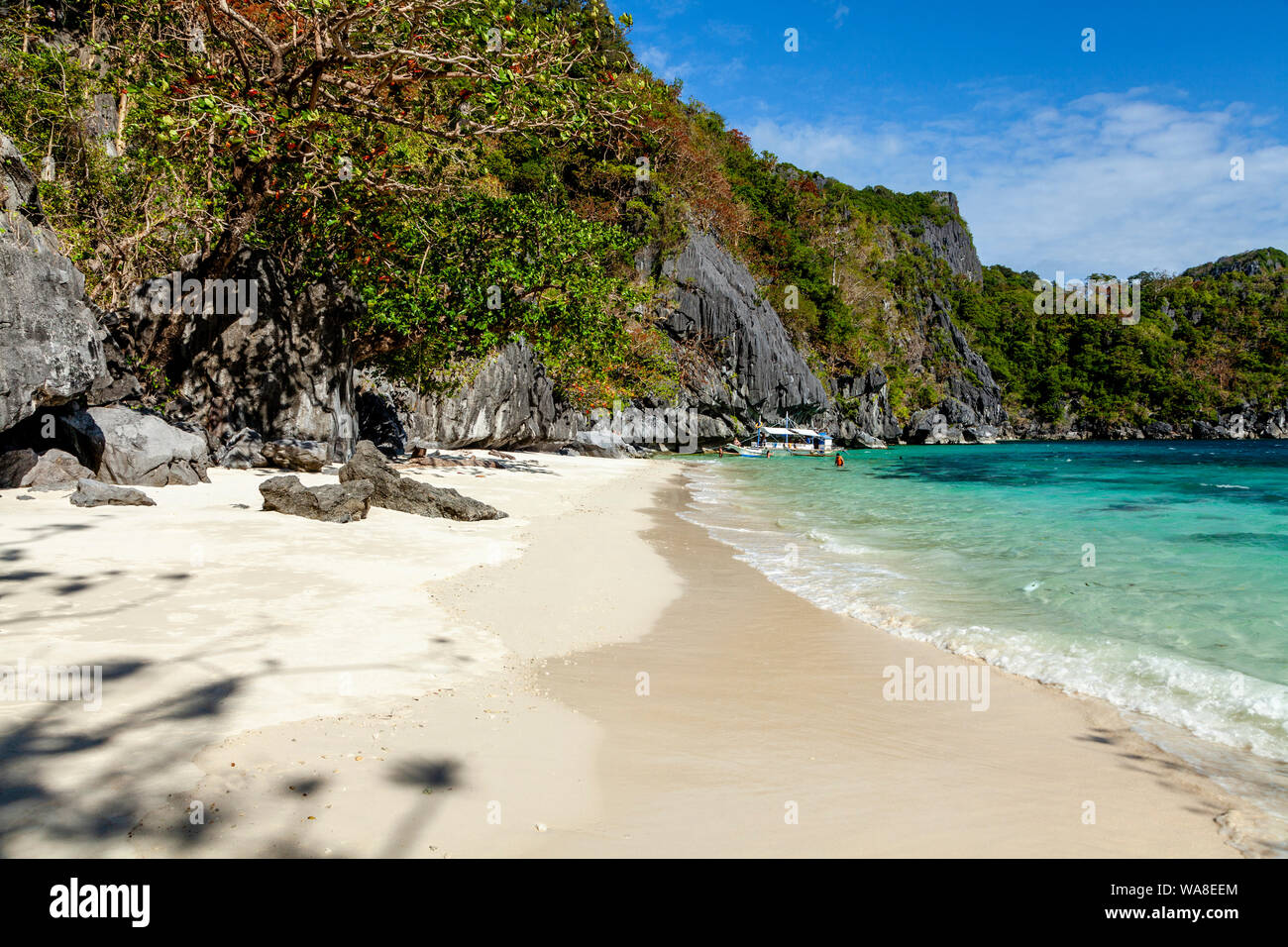 Paradise Beach, El Nido, Palawan, The Philippines Stock Photo