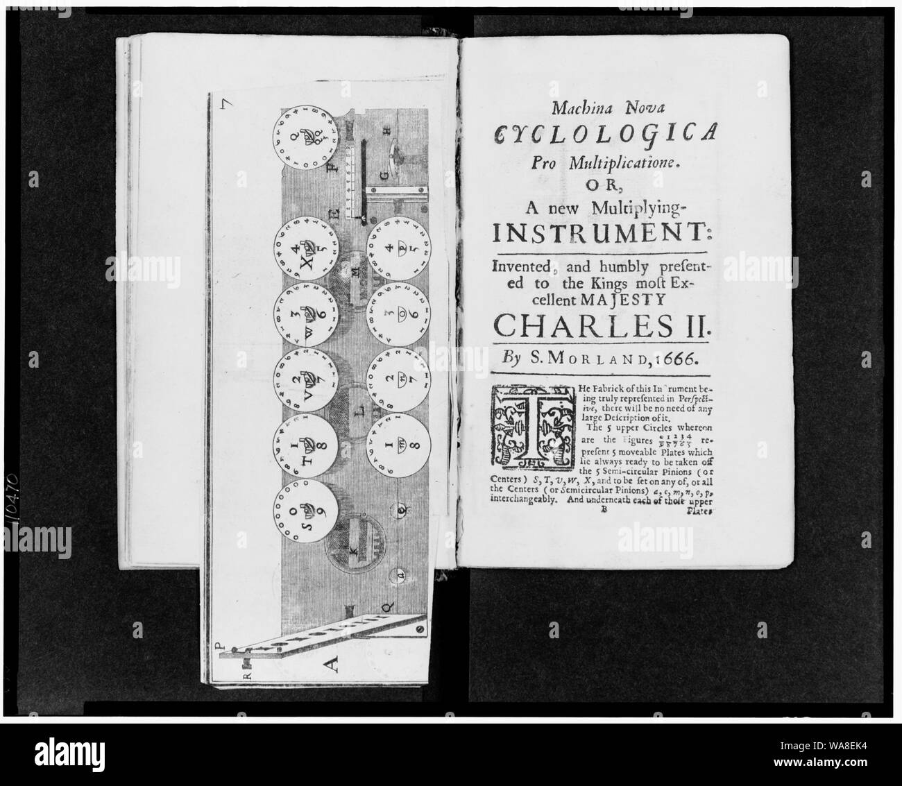 Calculating Device For Multiplication Using Circular Disks Stock Photo Alamy
