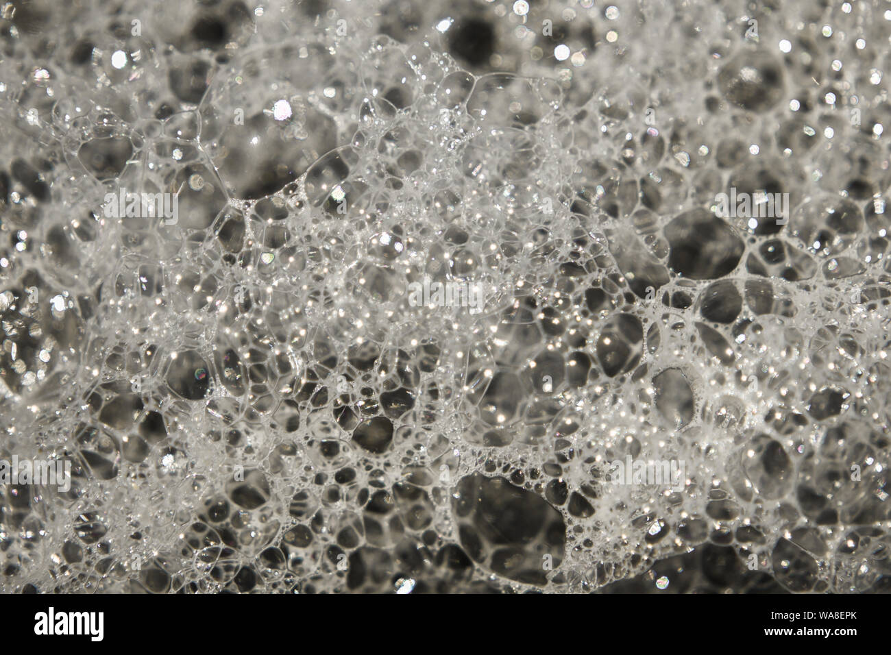 Bubbles in white foamy sea water Stock Photo Alamy