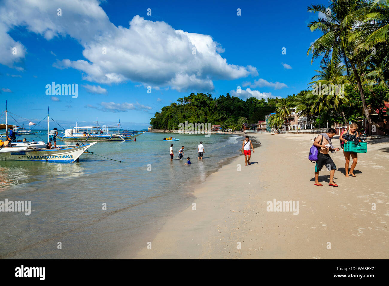 Tourists el nido town hi res stock photography and images Alamy