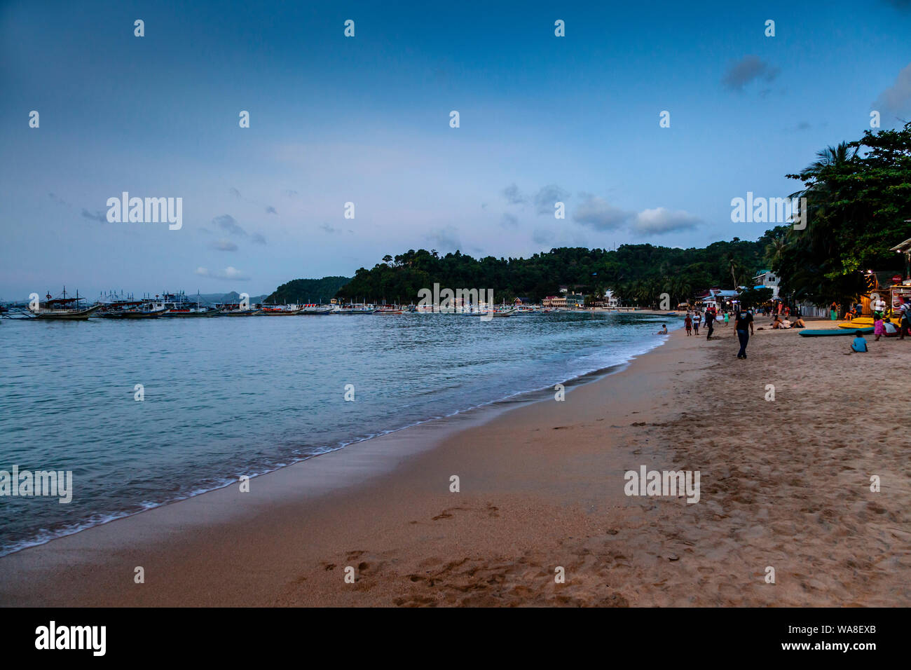 Tourists el nido town hi res stock photography and images Alamy