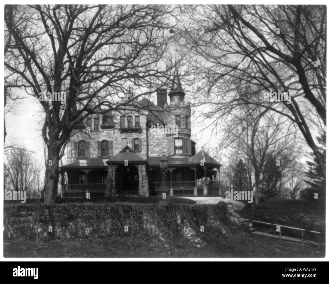 Calumet, the home of Mrs. John A. Logan, between 13th and 14th and Clifton and Belmont Streets, near Barber Mansion, Belmont - originally Horatio Stone House Stock Photo