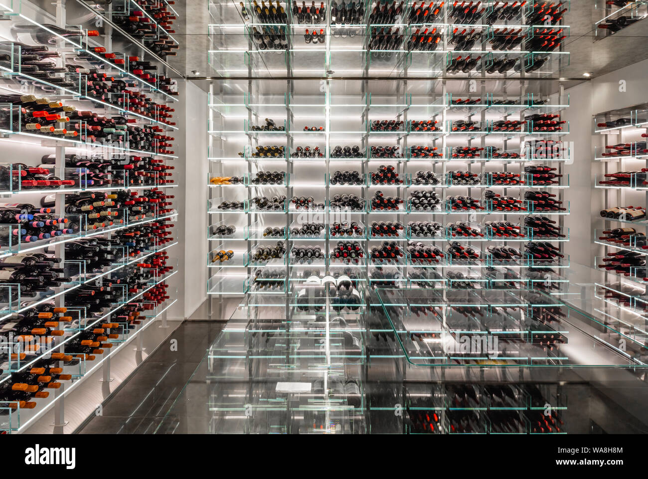 Modern wine cellar Stock Photo - Alamy