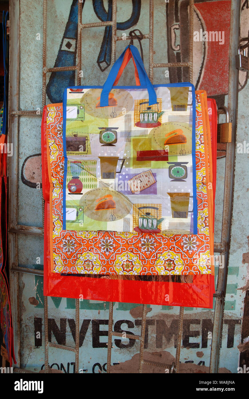 Bag shop, Mfuwe, Zambia Stock Photo Alamy