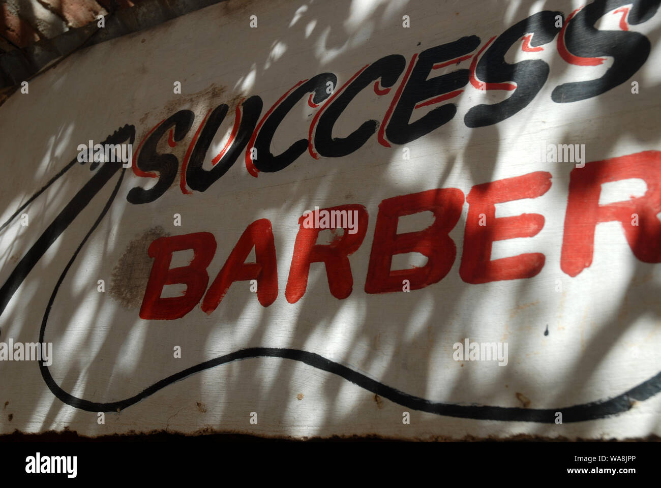 African barber shop sign hi-res stock photography and images - Alamy