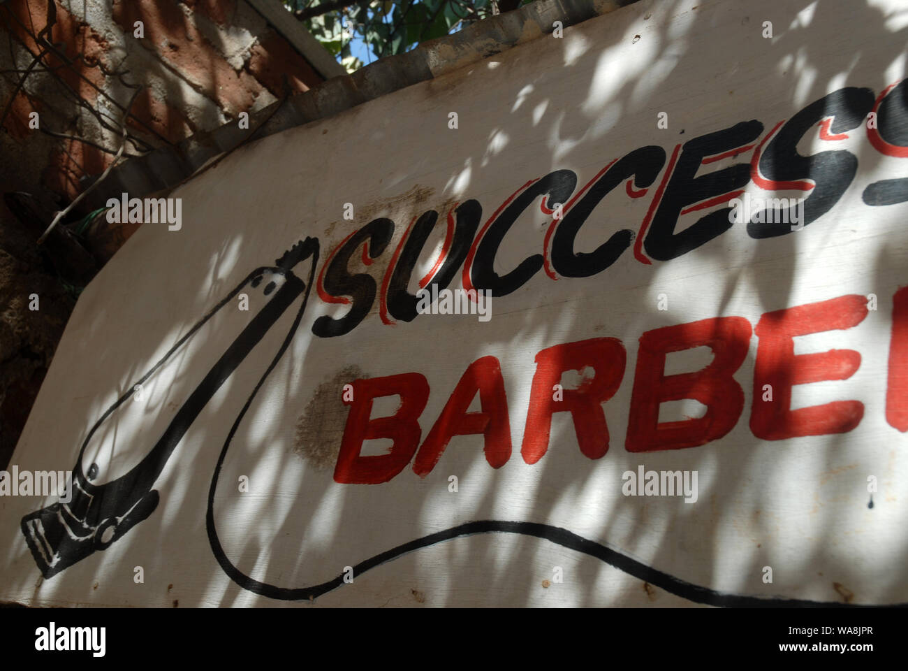 African barber shop sign hi-res stock photography and images - Alamy