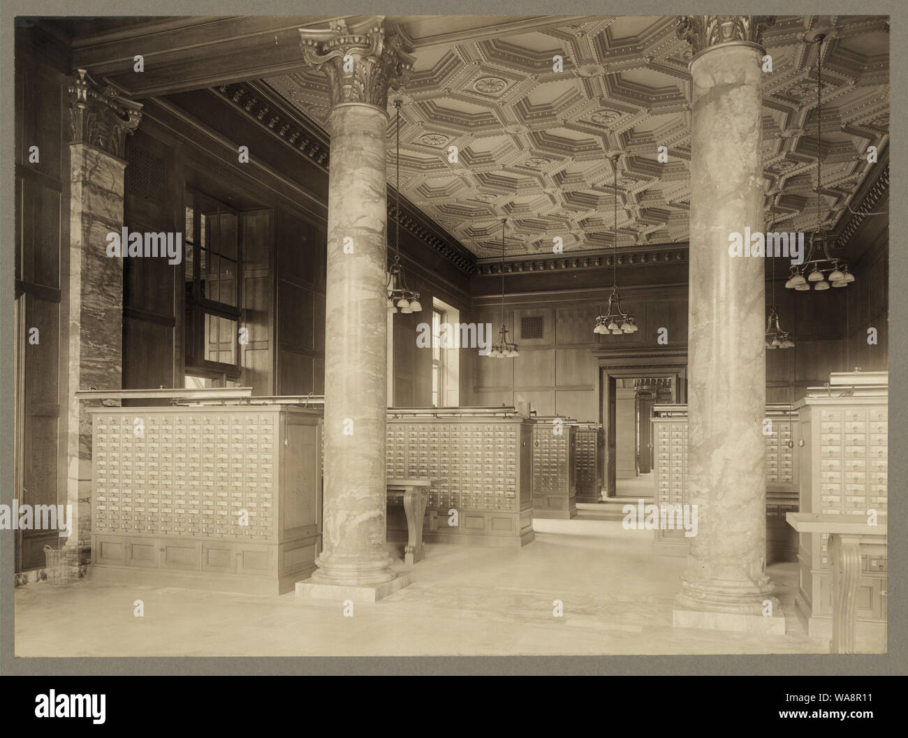 Card catalog in Widener Library at Harvard, Cambridge, Massachusetts