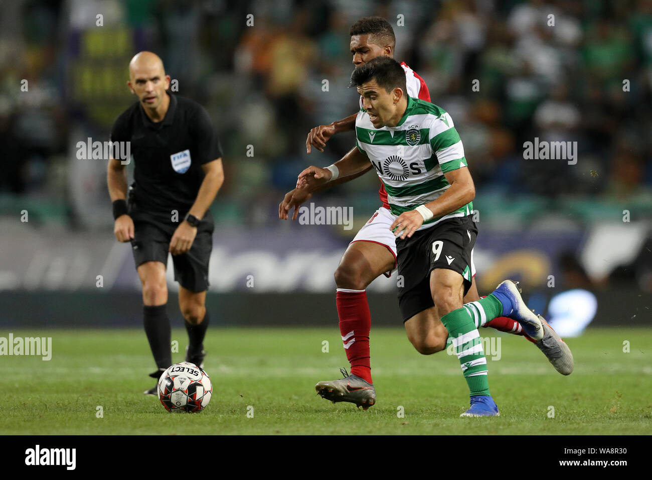 X during Liga Portugal Betclic 23/24 game between SC Farense and Sporting  CP at Estadio de Sao Luis, Faro. (Maciej Rogowski Stock Photo - Alamy