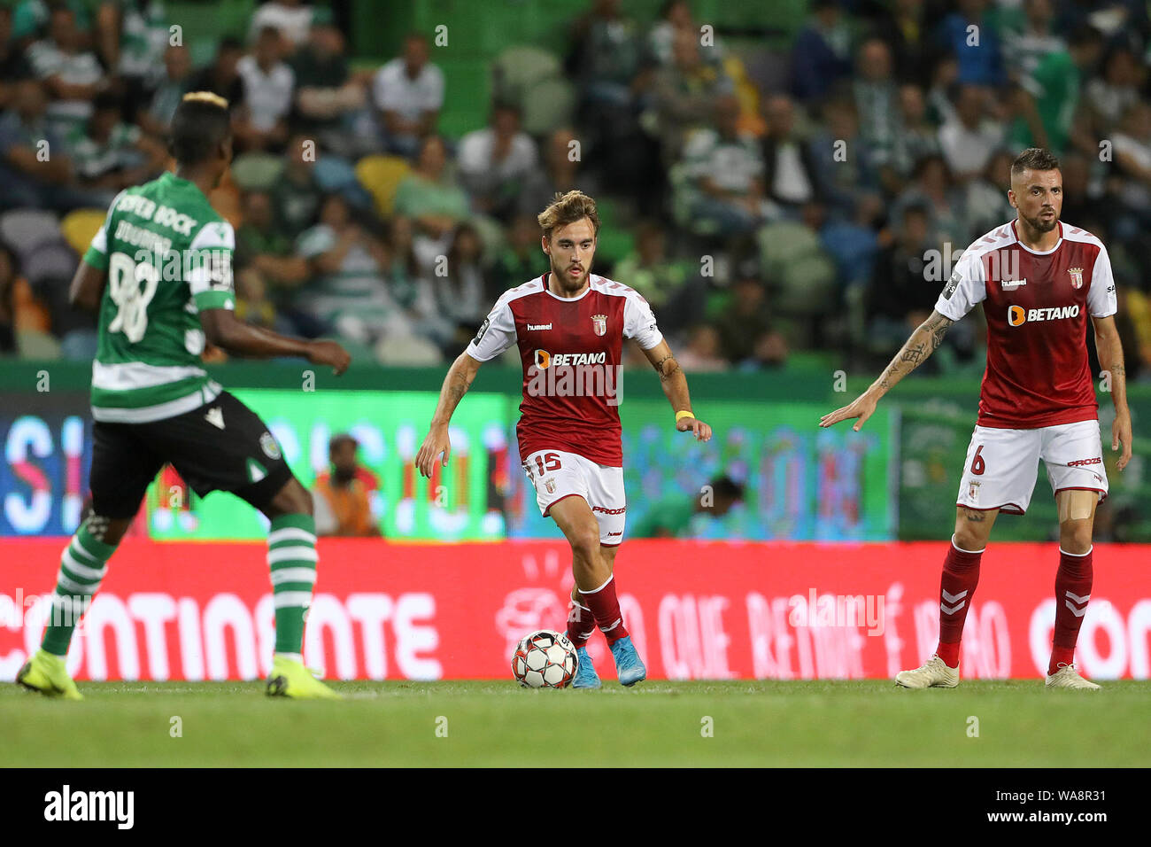 André Horta of SC Braga seen in action during the League NOS 2019/20  football match between Sporting CP and SC Braga in Lisbon.(Final score;  Sporting CP 2-1 SC Braga Stock Photo - Alamy