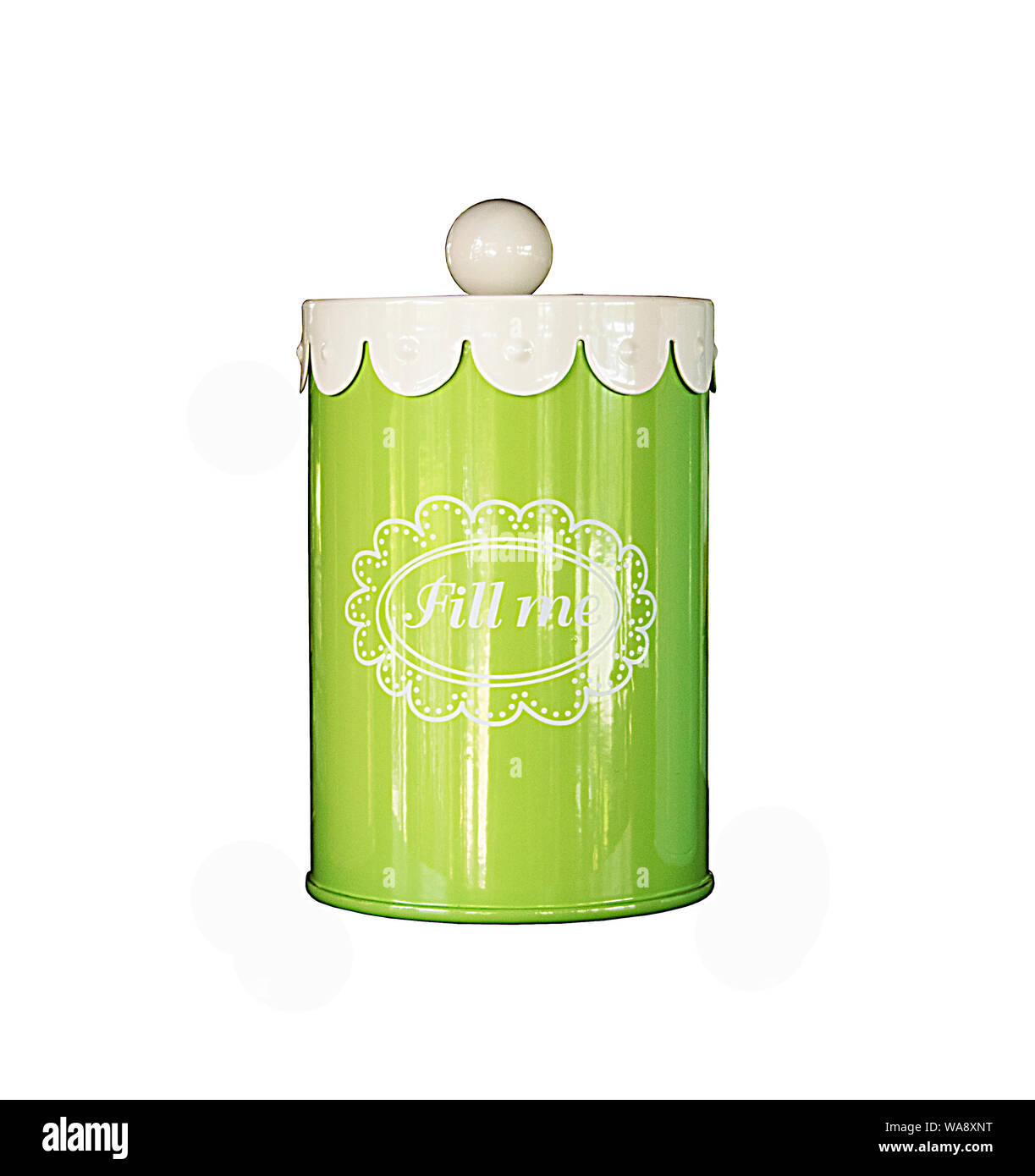 Metal Tin Can with lids Stock Photo Alamy