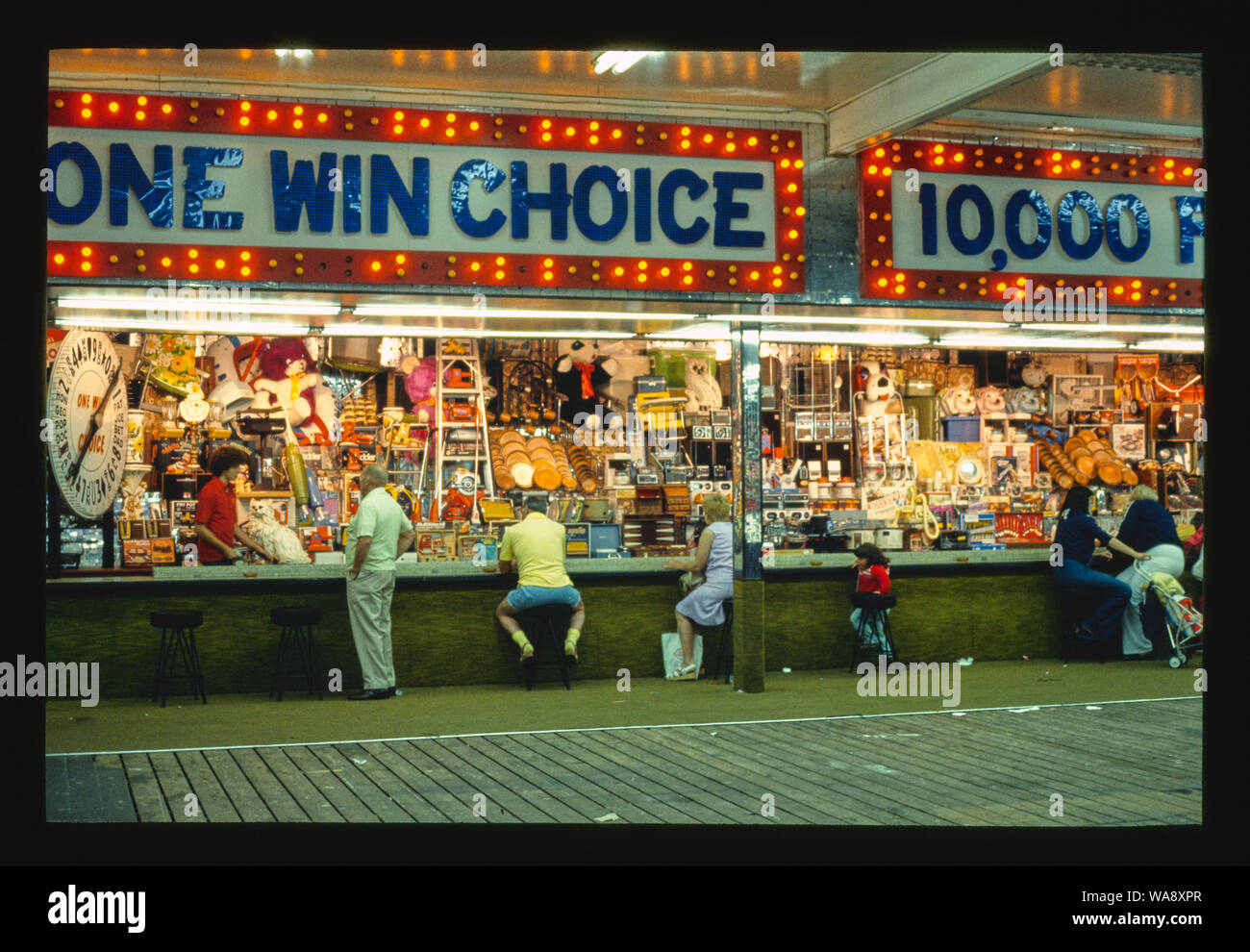 Casino Pier games, Seaside Heights, New Jersey Stock Photo