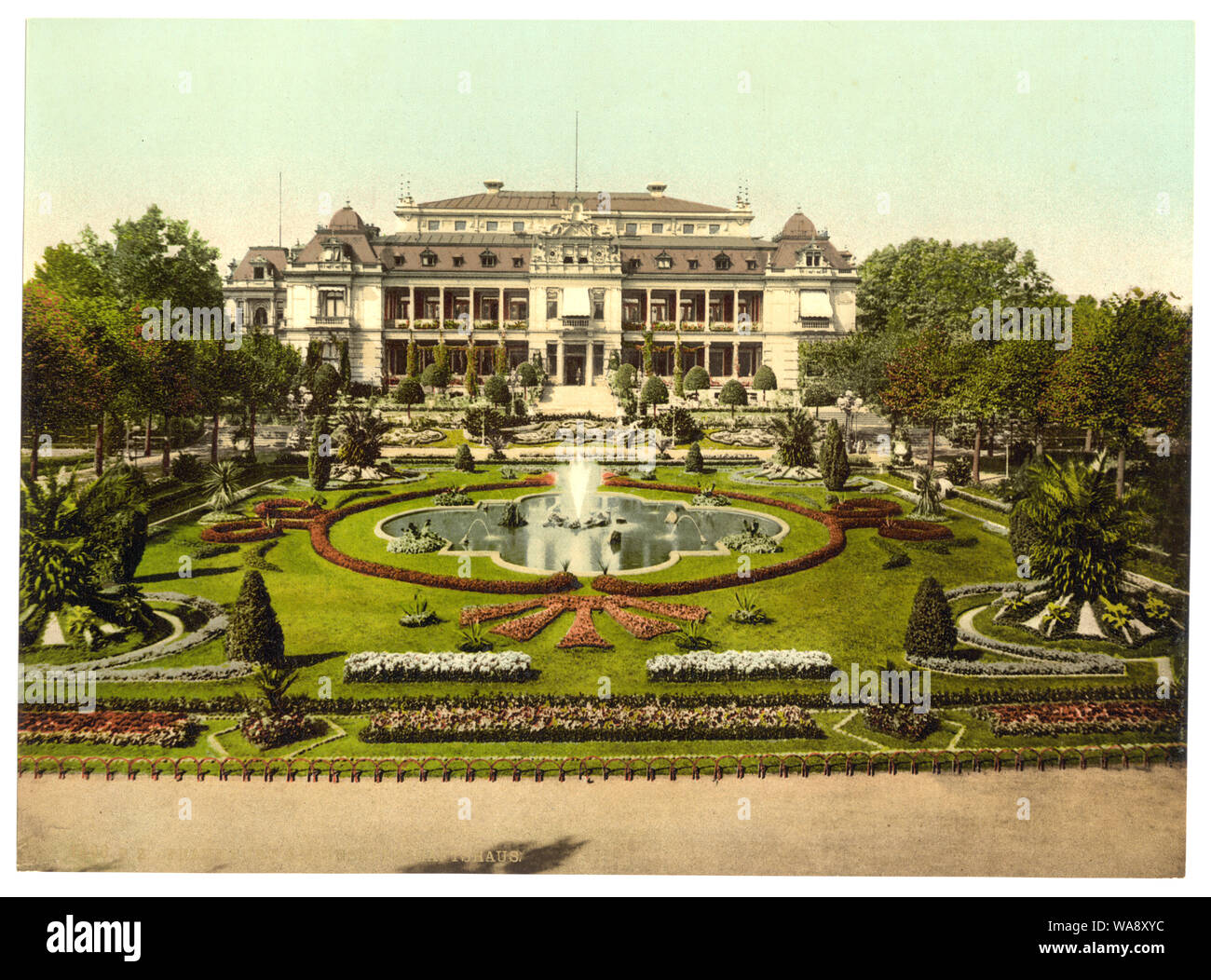 Casino with Palm Garden, Frankfort on Main (i.e. Frankfurt am Main), Germany; Print no. 1596.; Title from the Detroit Publishing Co., catalogue J-foreign section. Detroit, Mich. : Detroit Photographic Company, 1905..; Forms part of: Views of Germany in the Photochrom print collection. Stock Photo