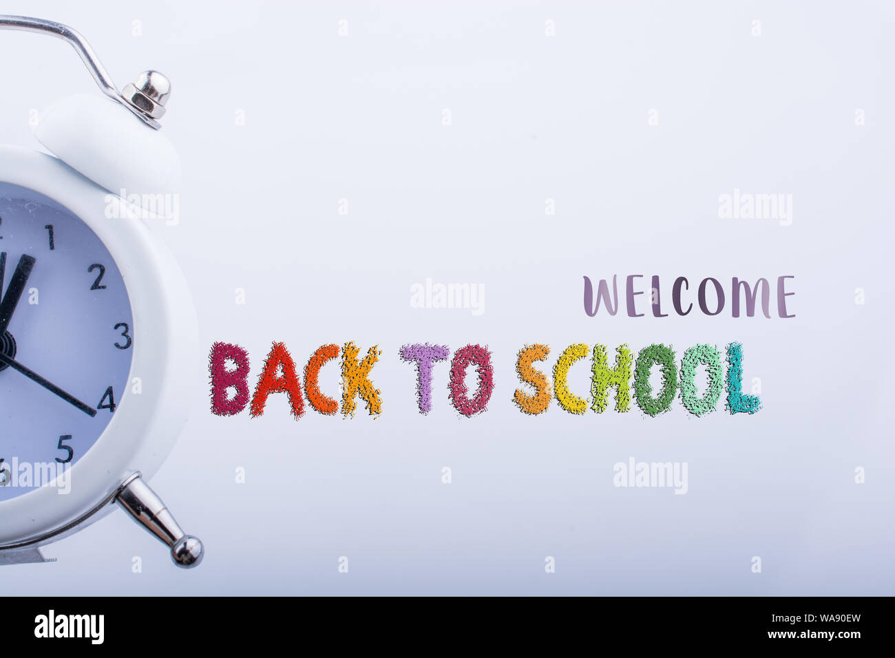 Back to school wording as educational concept Stock Photo - Alamy