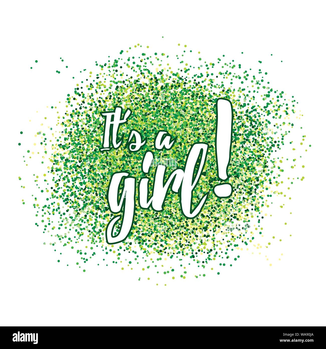 Its a girl confetti decoration. Family celebration decor ...