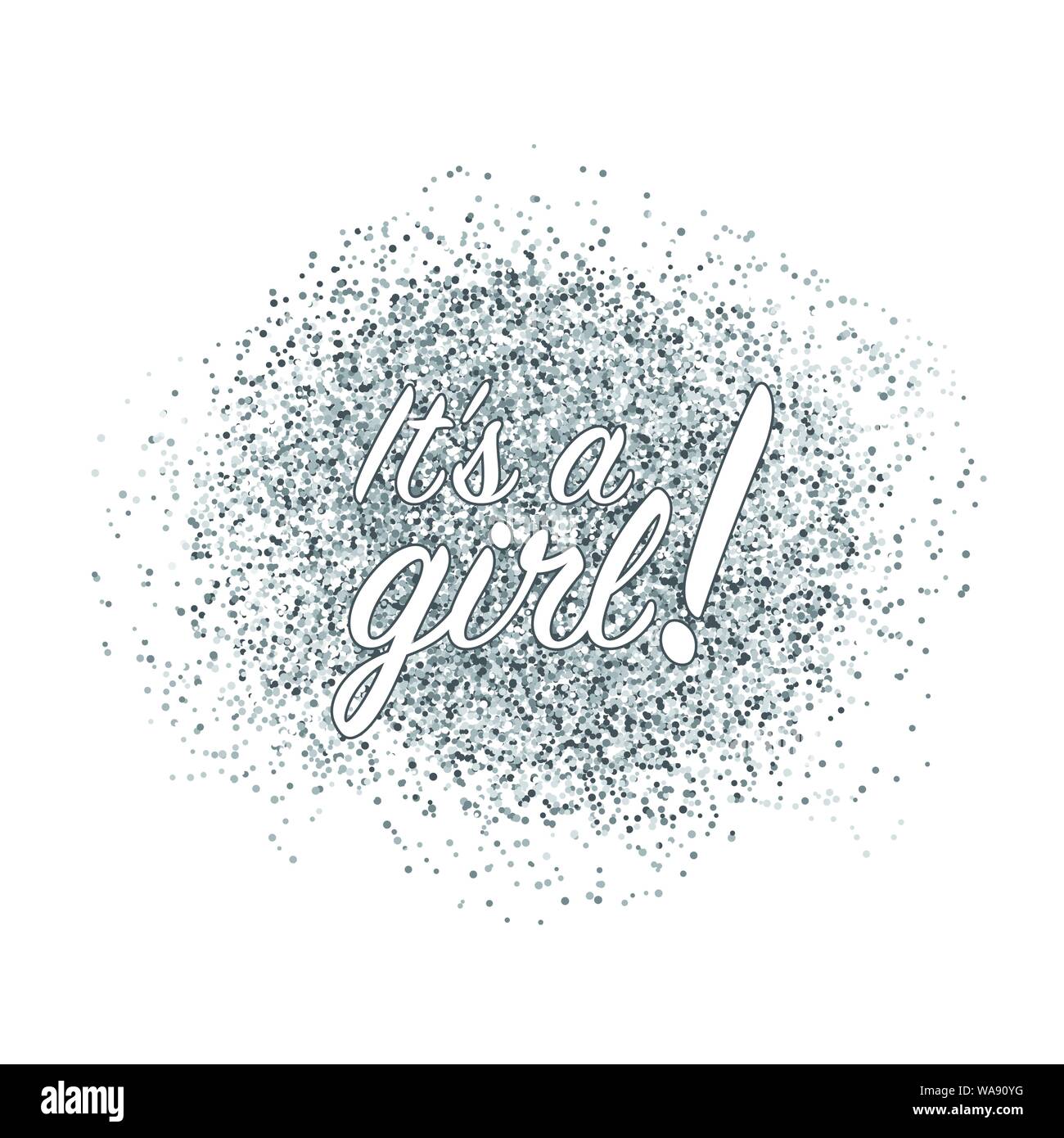 Its a girl confetti decoration. Family celebration decor ...