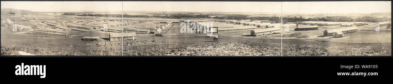 Cavalry Camp, Pawnee Flats, Fort Riley, Kas Stock Photo