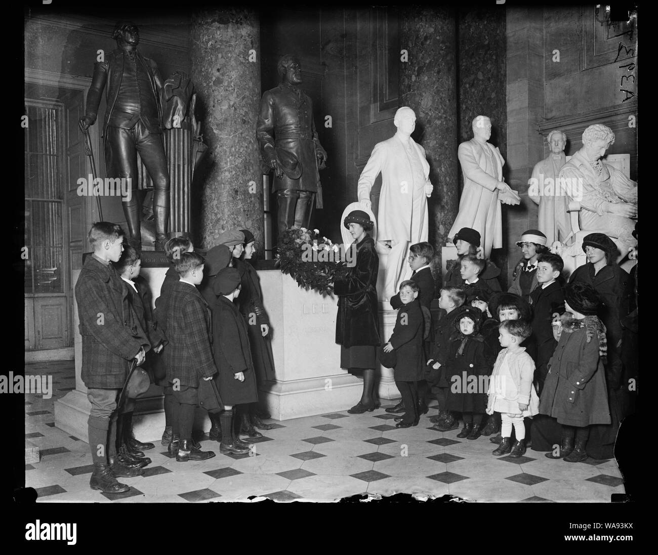 Ceremony in Statuary Hall, U.S. Capitol, Washington, D.C Stock Photo