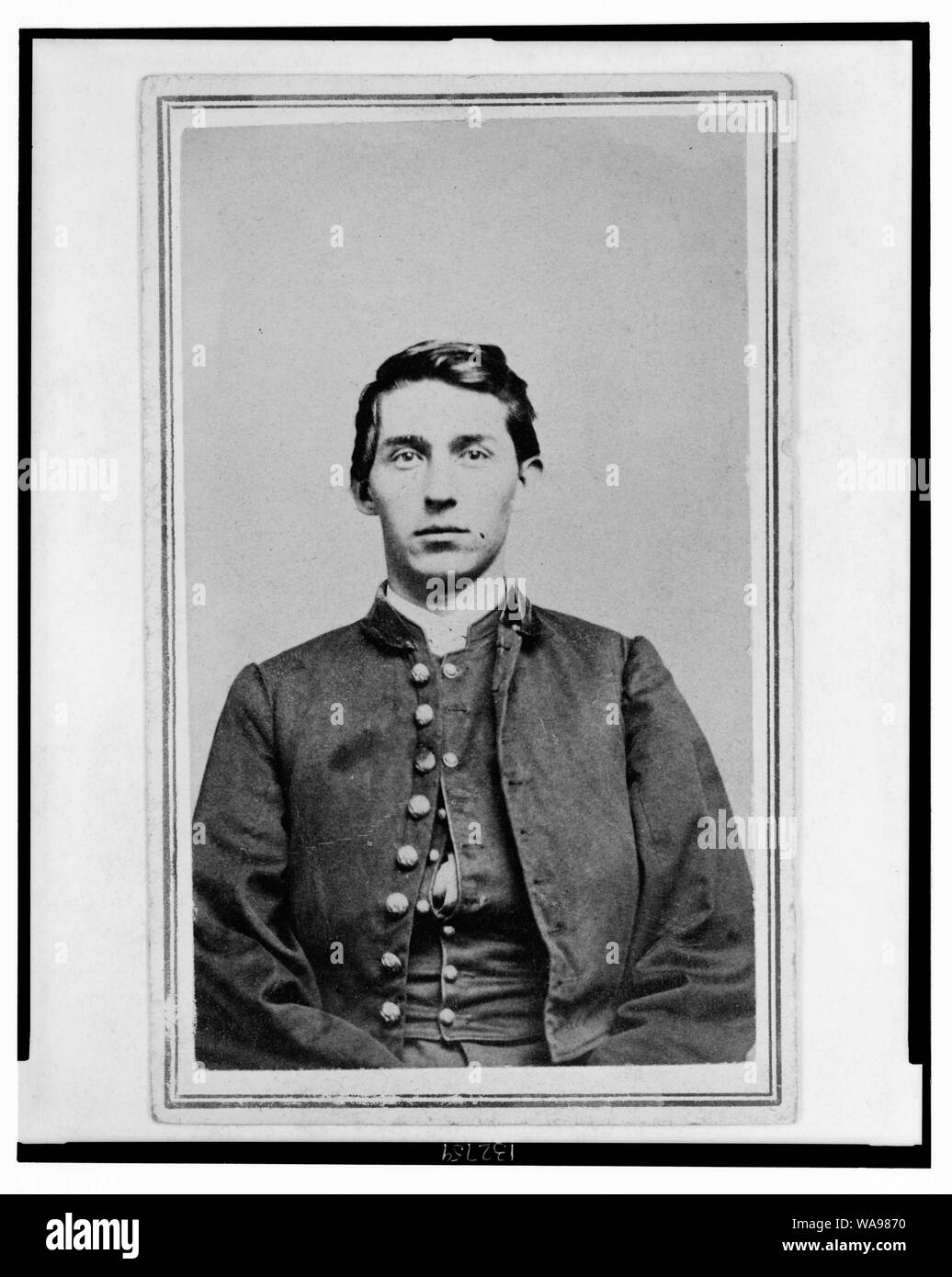 Charles Whittington, Sergeant Major, 7th West Virginia Cavalry, half